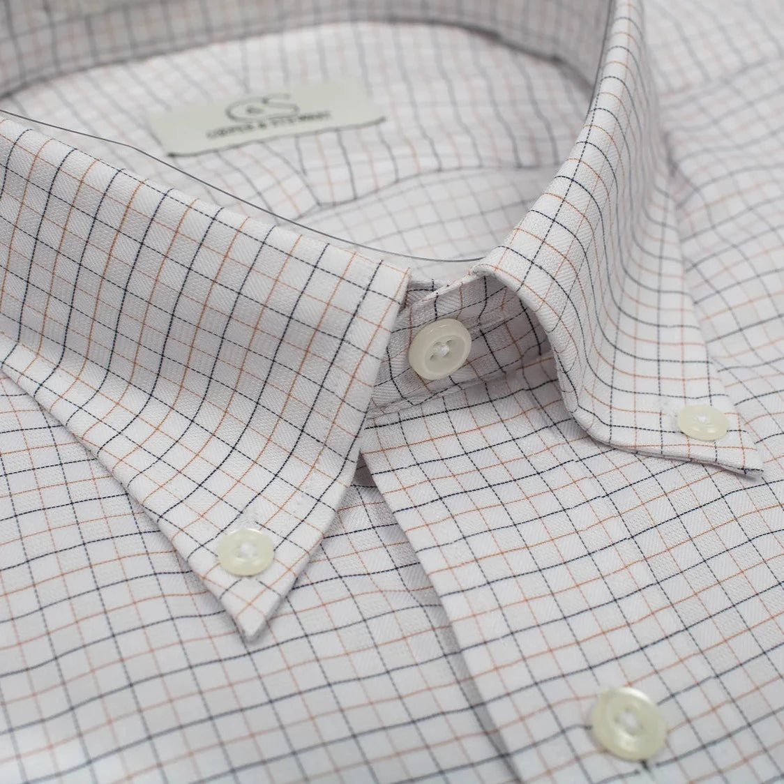 Tan & Black Tattersall Check Shirt