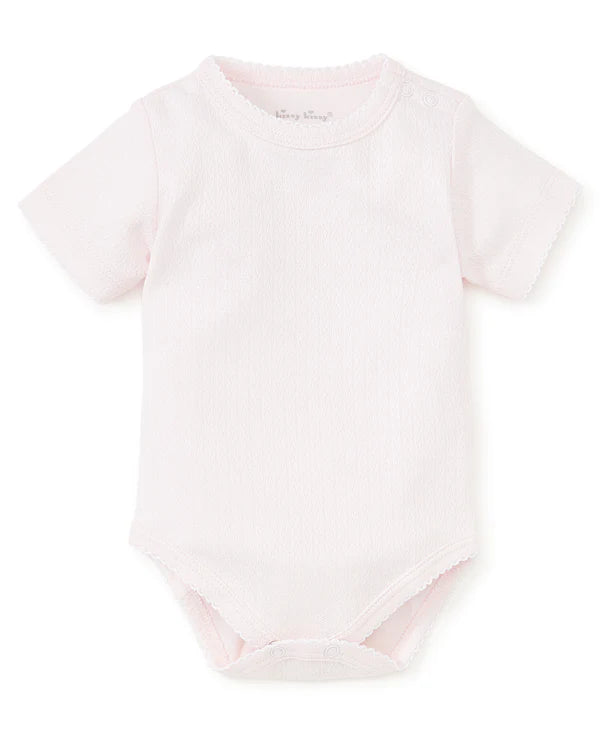 Pink Pointelle S/S Onesie