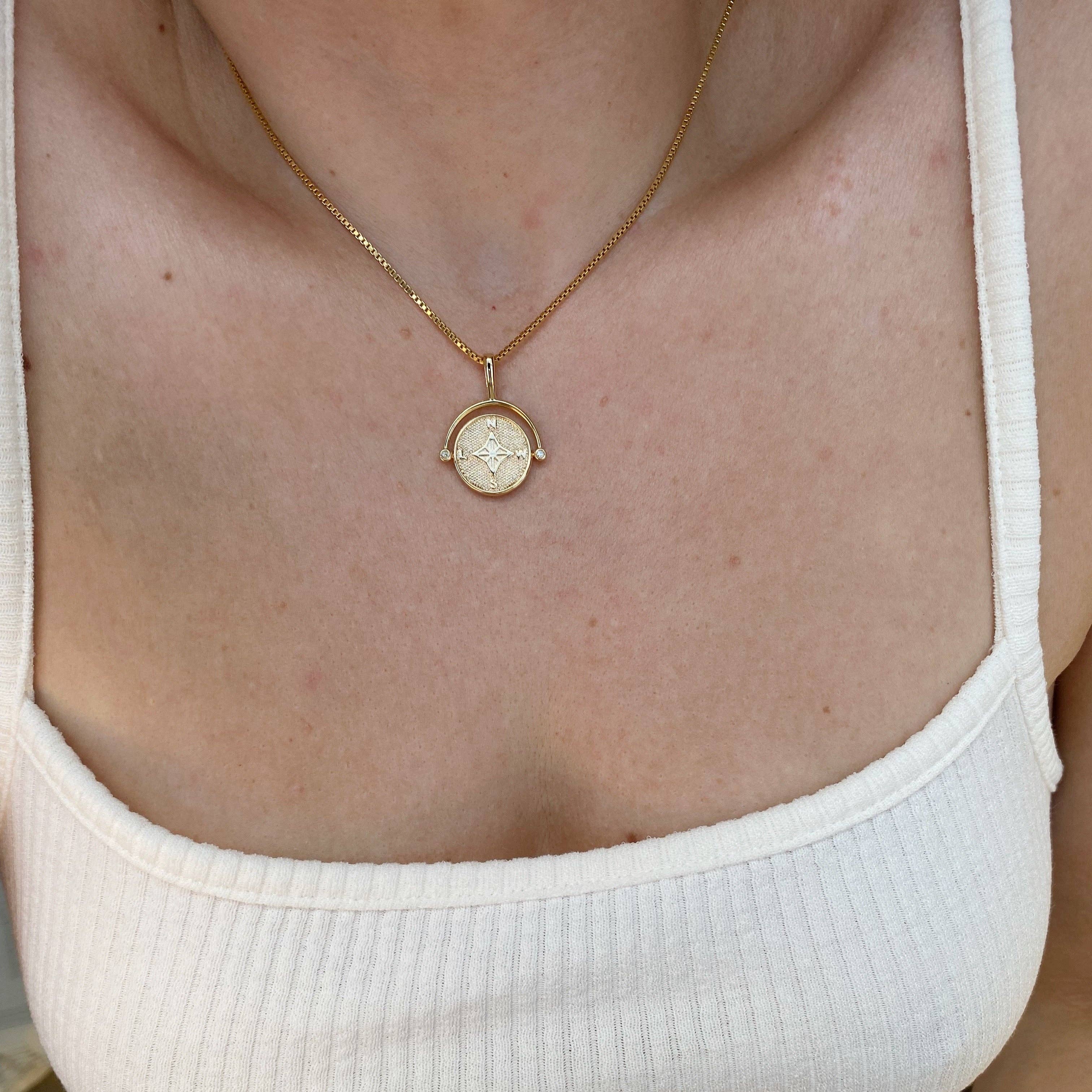 Necklace GF Compass