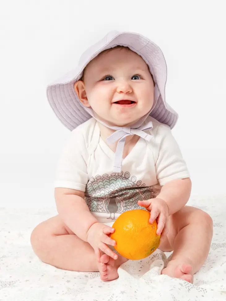 White Organic Baby Sunhat