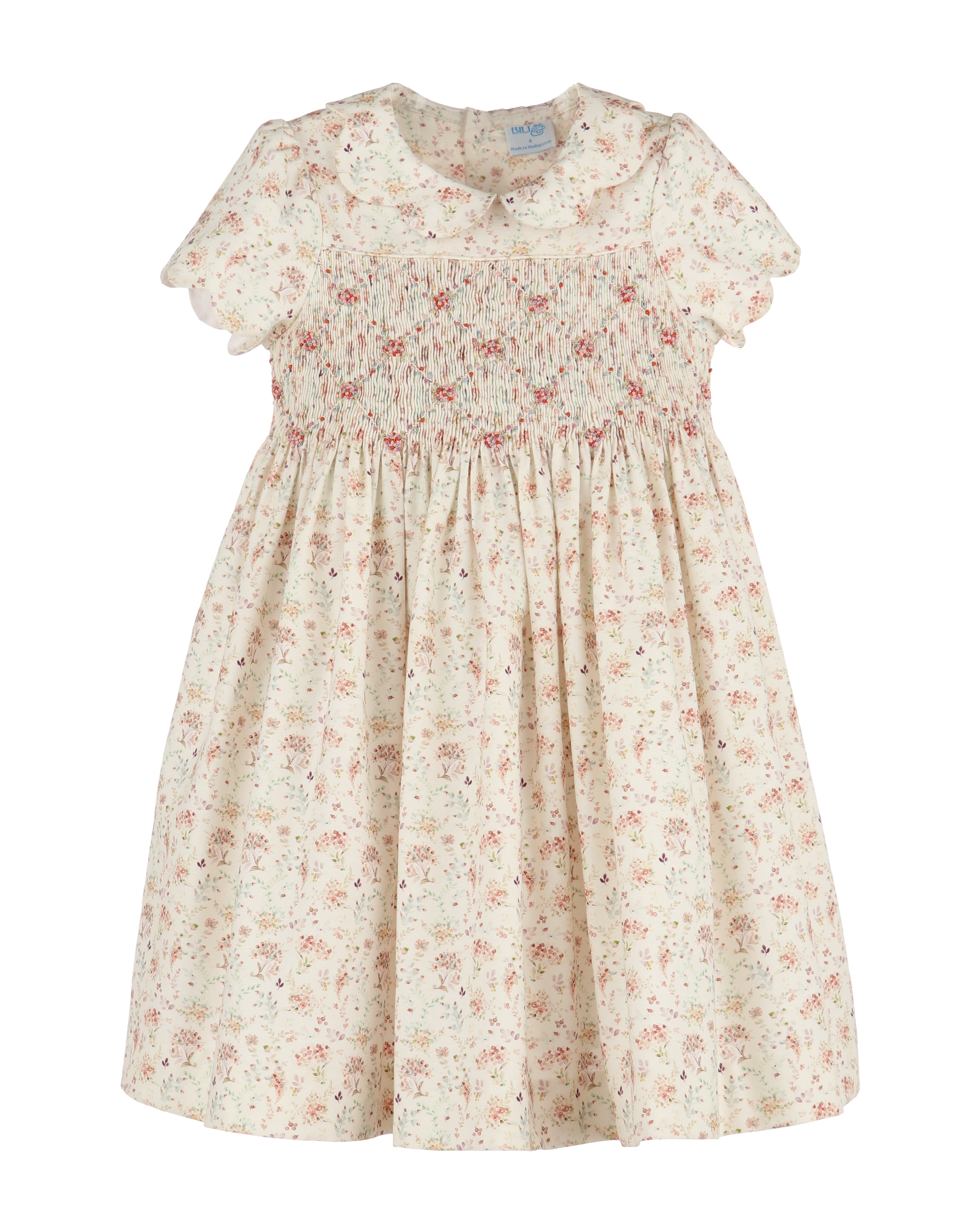 Cream Harvest Smocked Dress