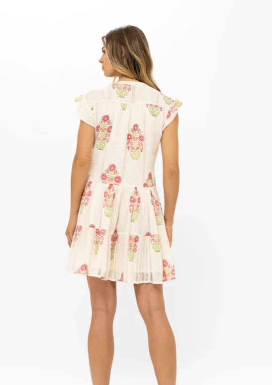 Oliphant Algarve Woven Rayon Bouquet Dress