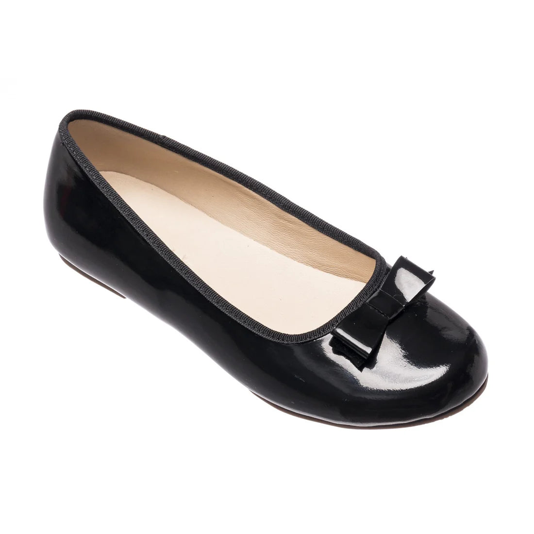 Elephantito Camille Black Patent Ballet Shoe