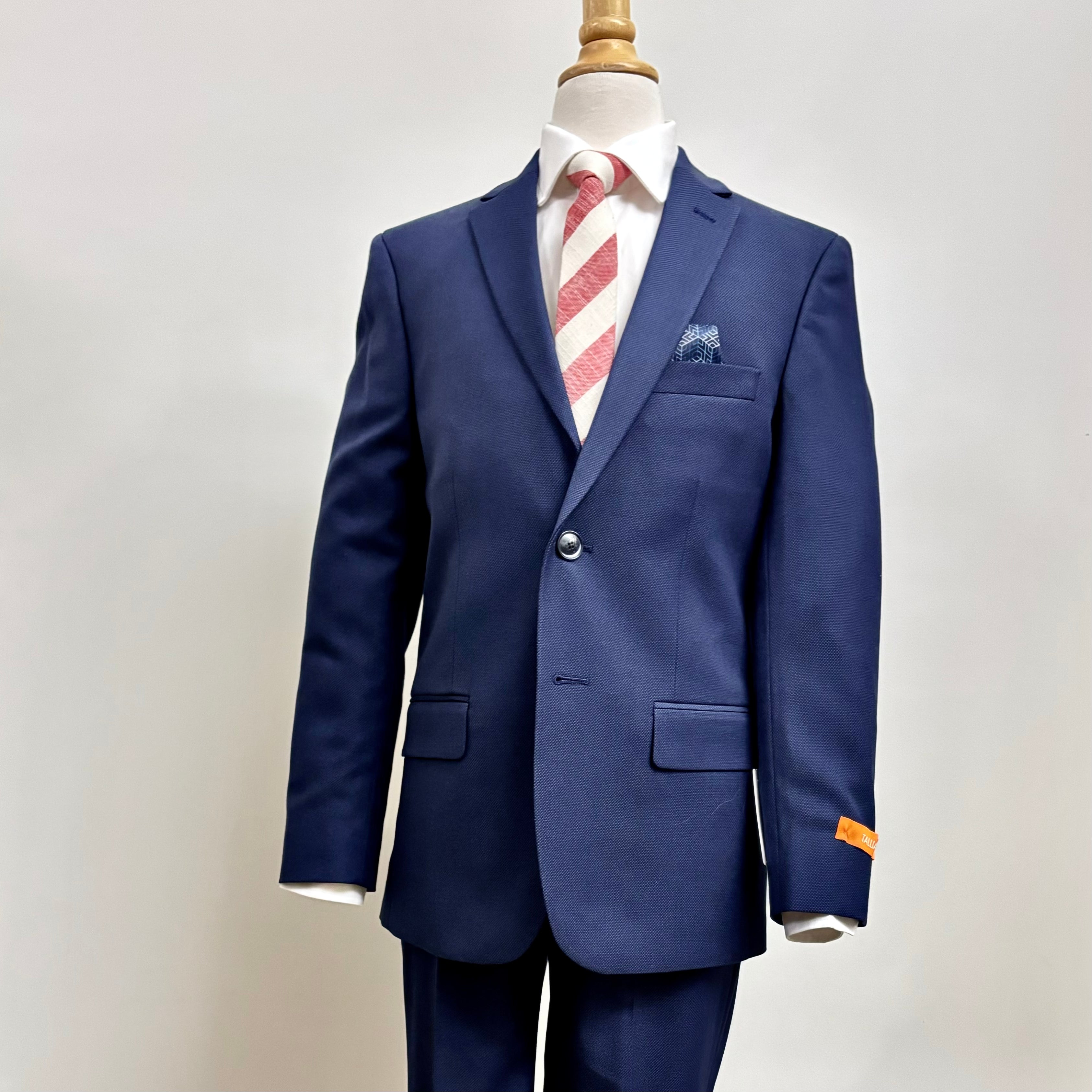 Navy Nailhead Suit