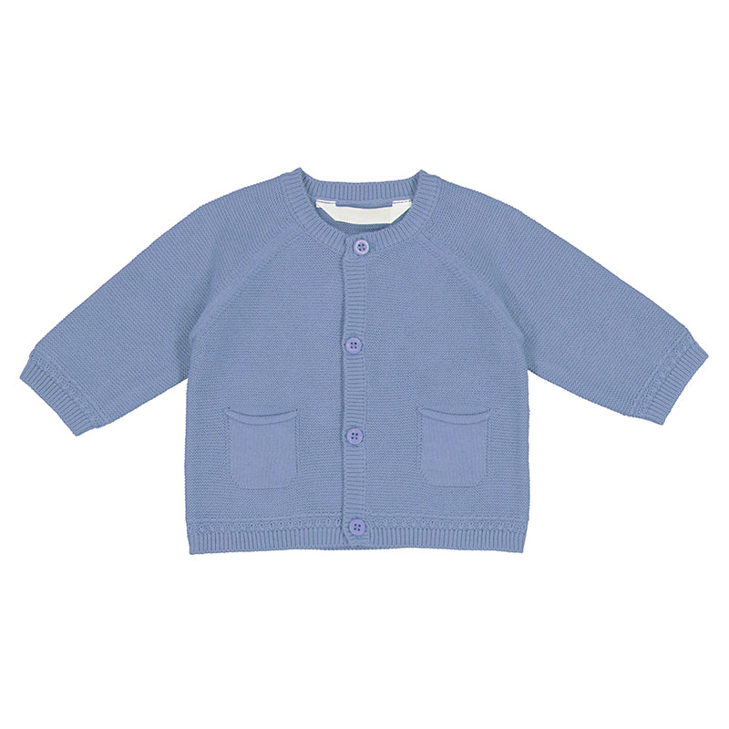 Slate Blue Two Pocket Cardigan