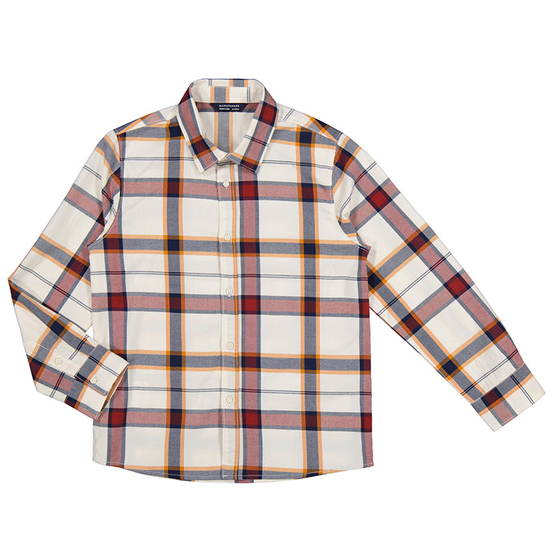 Wine Navy Plaid Shirt