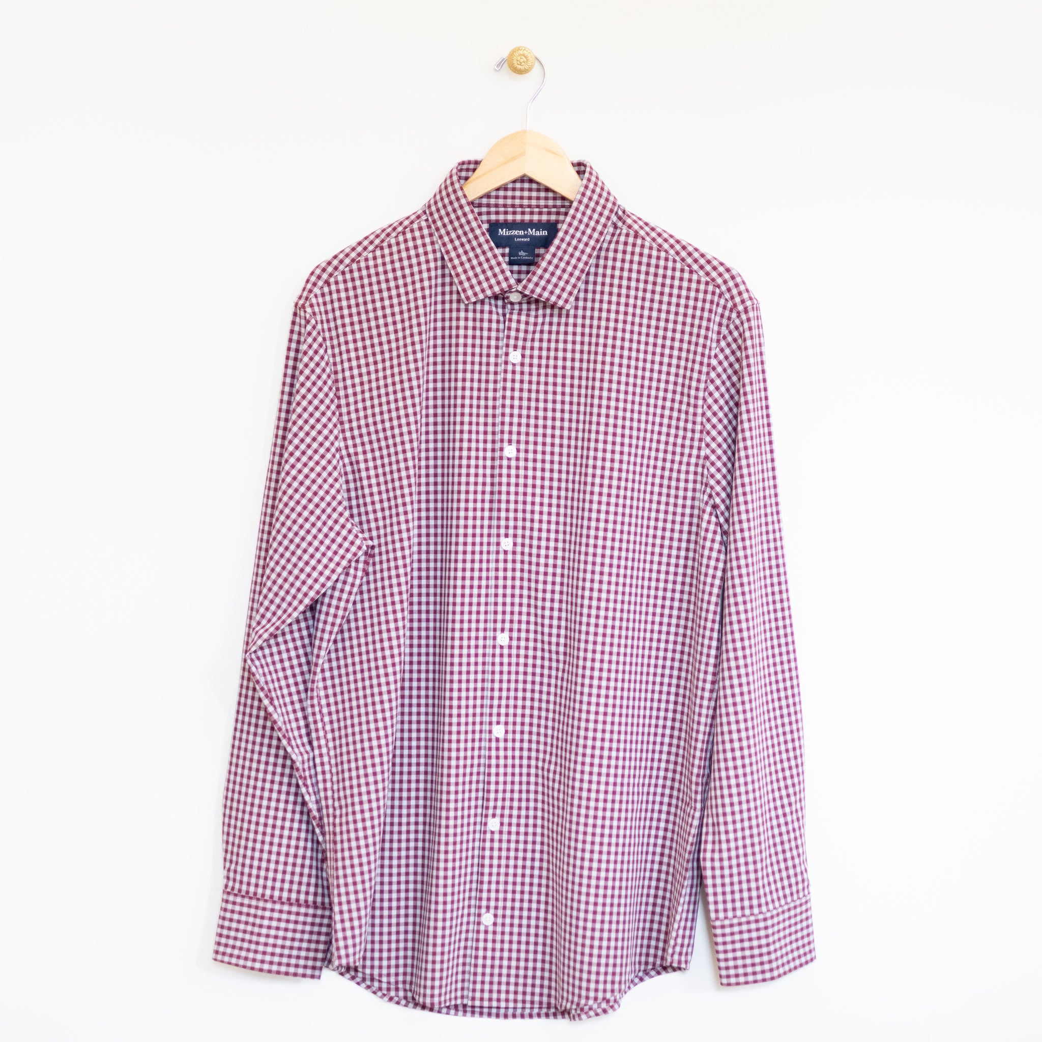 Garnet Gingham LS Dress Shirt