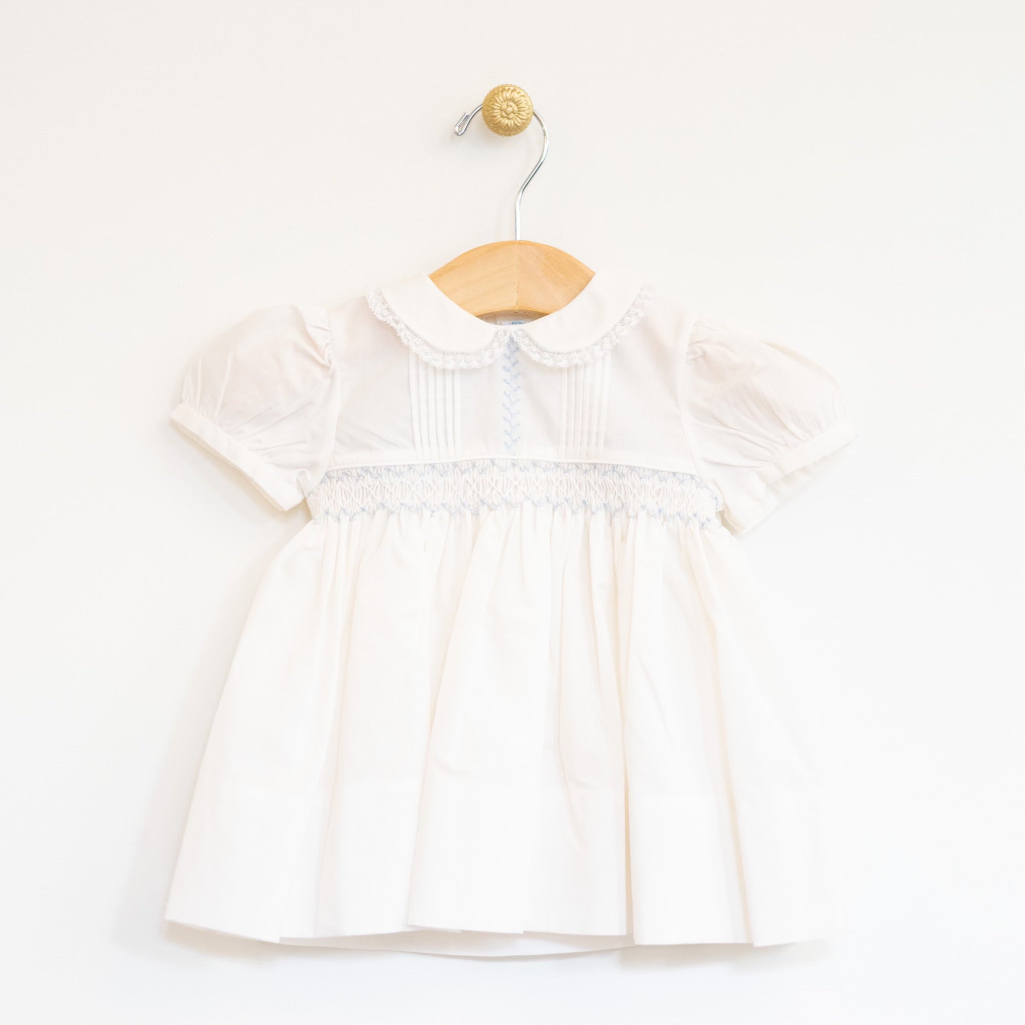 Ivory Vintage Smocked Dress