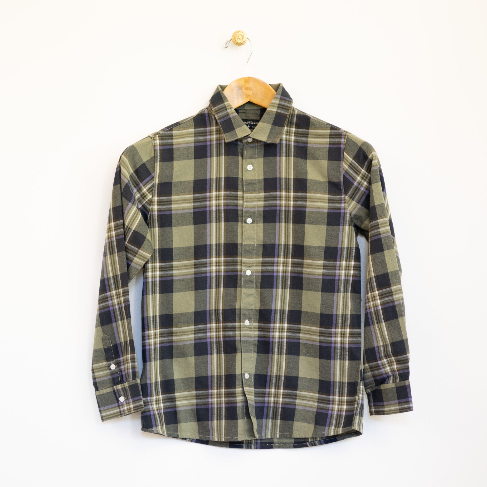 Olive Black Plaid Shirt