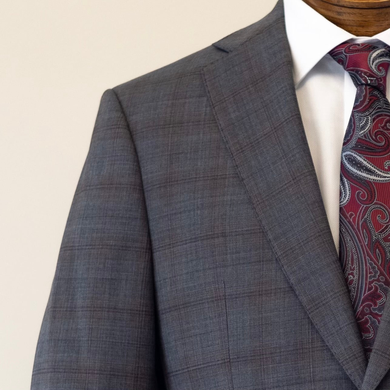 Grey Box Plaid Suit