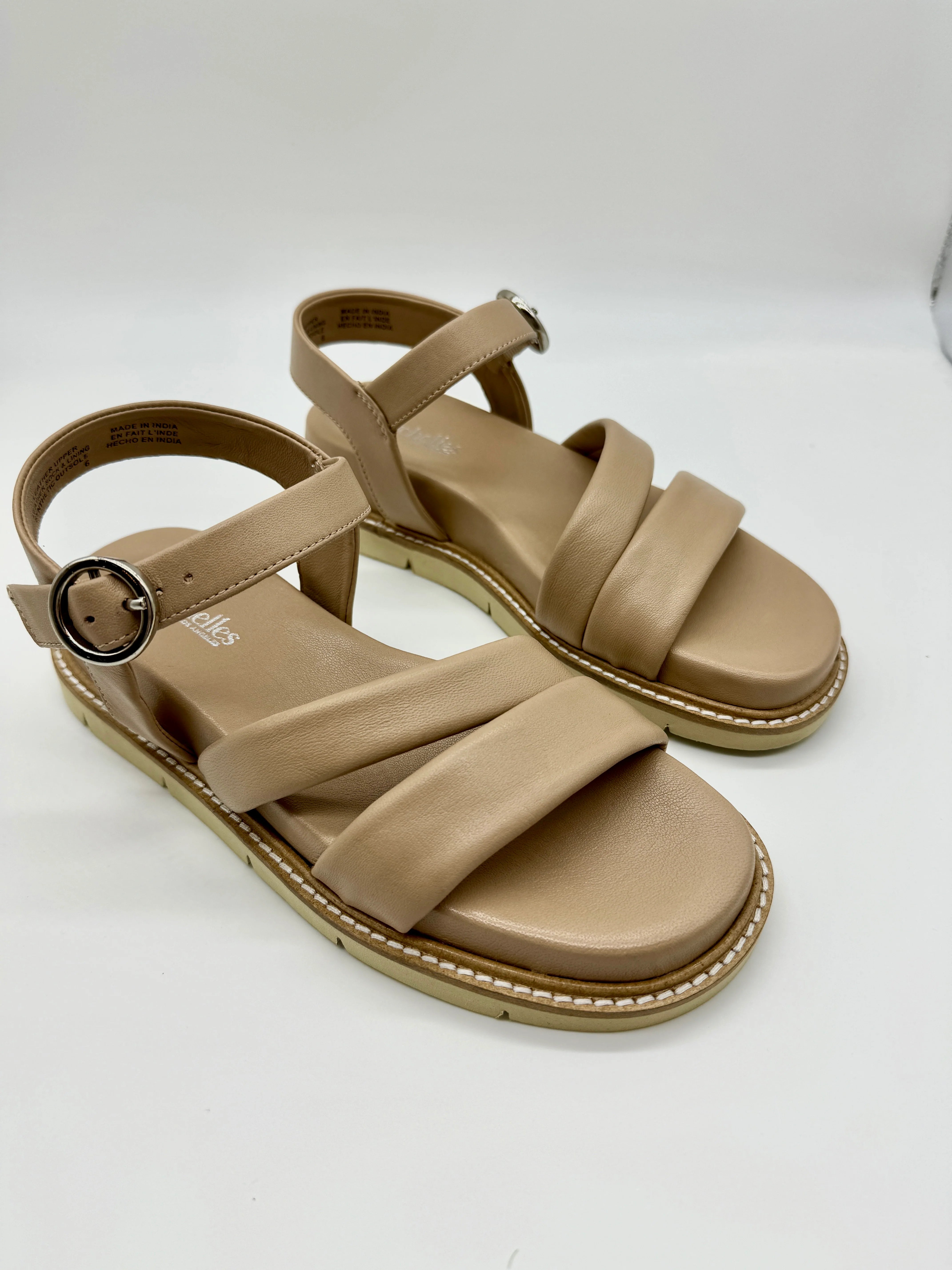 Seychelles Tangelo Beige Buckle Sandal