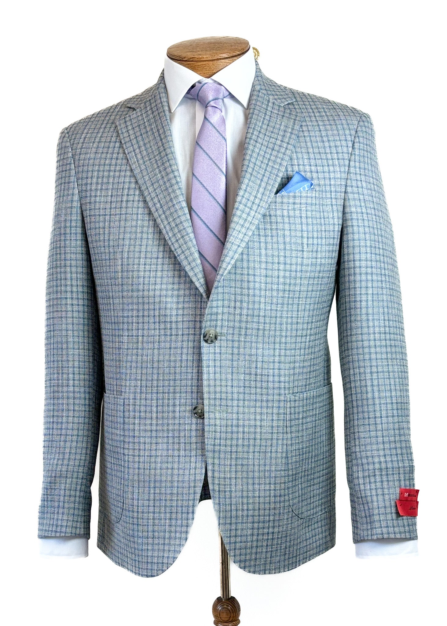 Umberto Olive Teak check Sports Coat