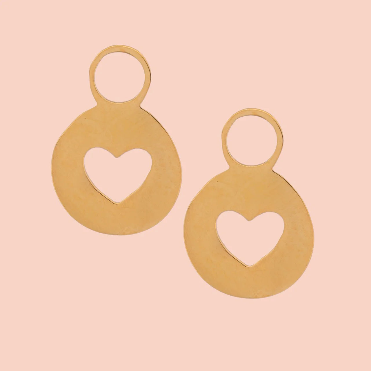 Heart Huggie Hoop Charms (Reversible)