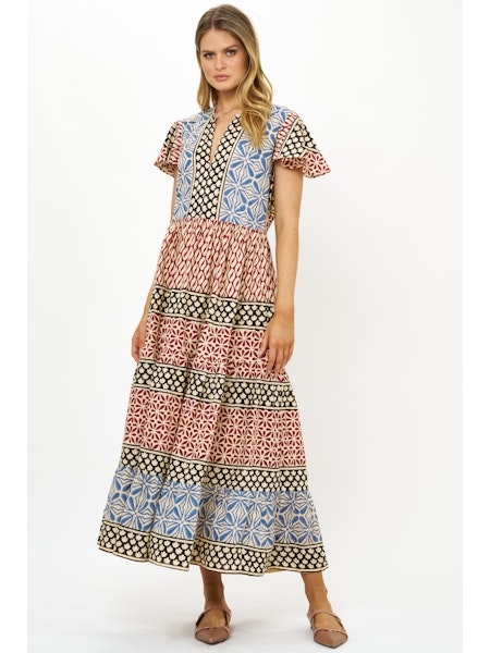 Oliphant Sultan Multi Print Dress