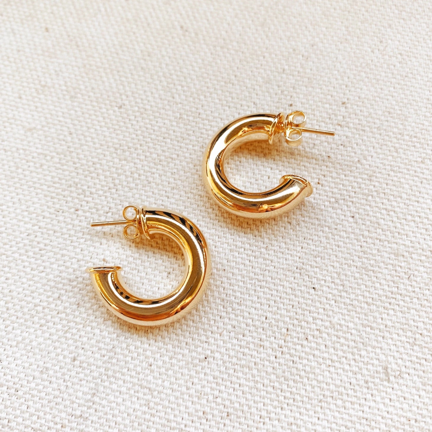 Earring Medium Chubby Hoop GF