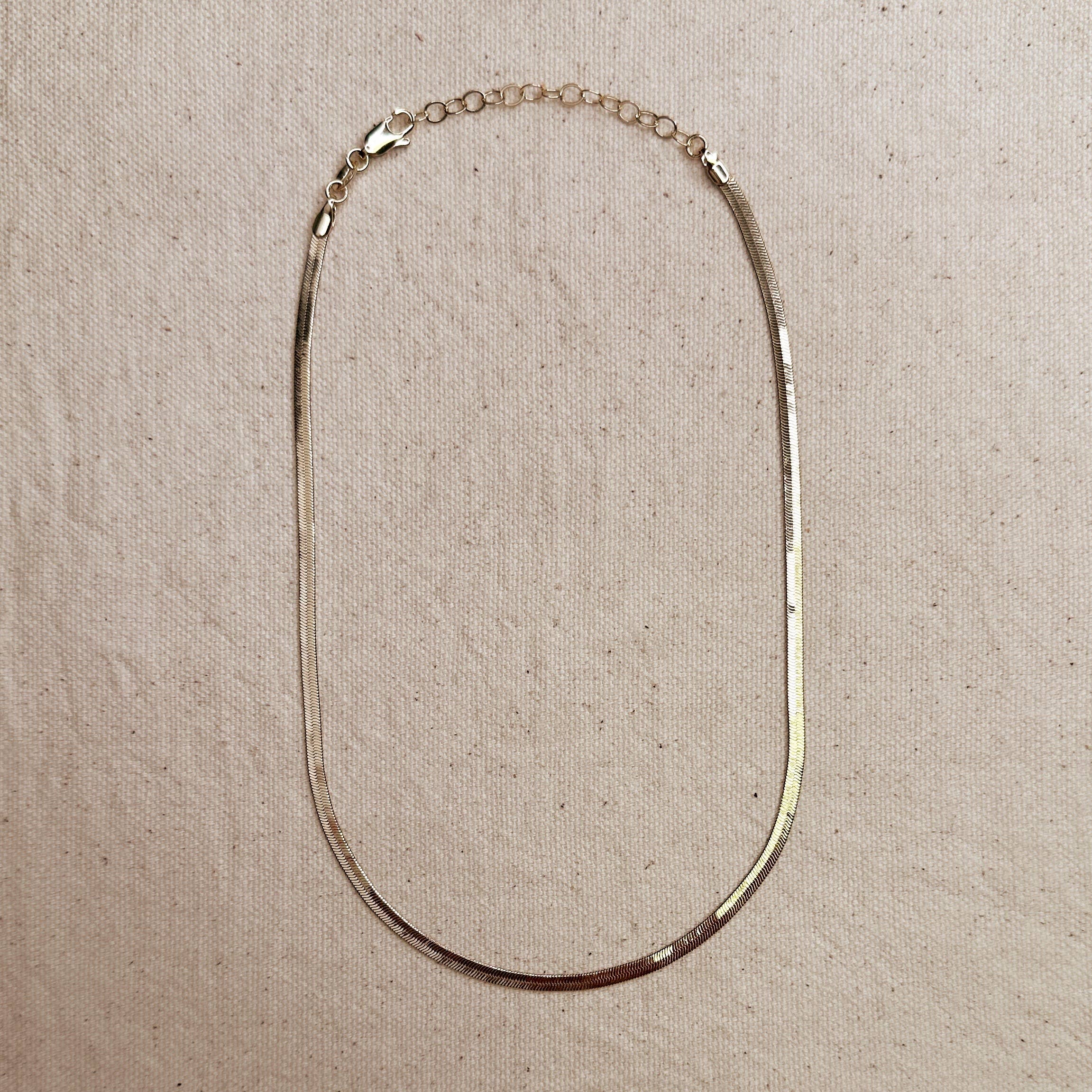 Chain 18k Gold Filled 3.0mm Herringbone