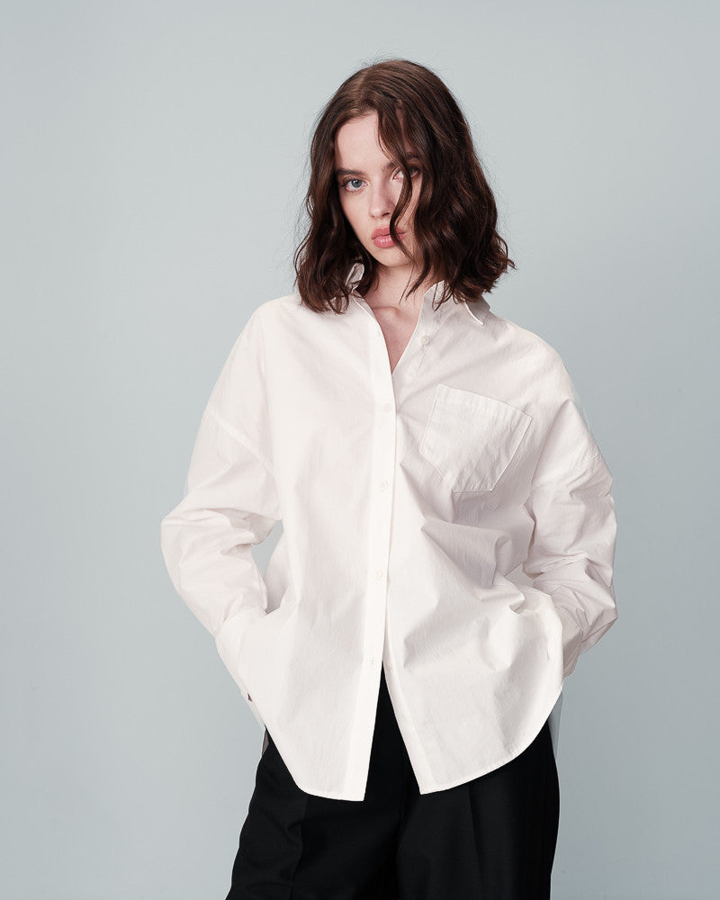 Nesrine White Oversized Shirt