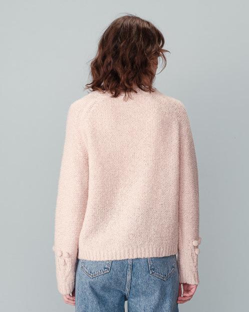 Naurine Light Pink Embroidered Sweater