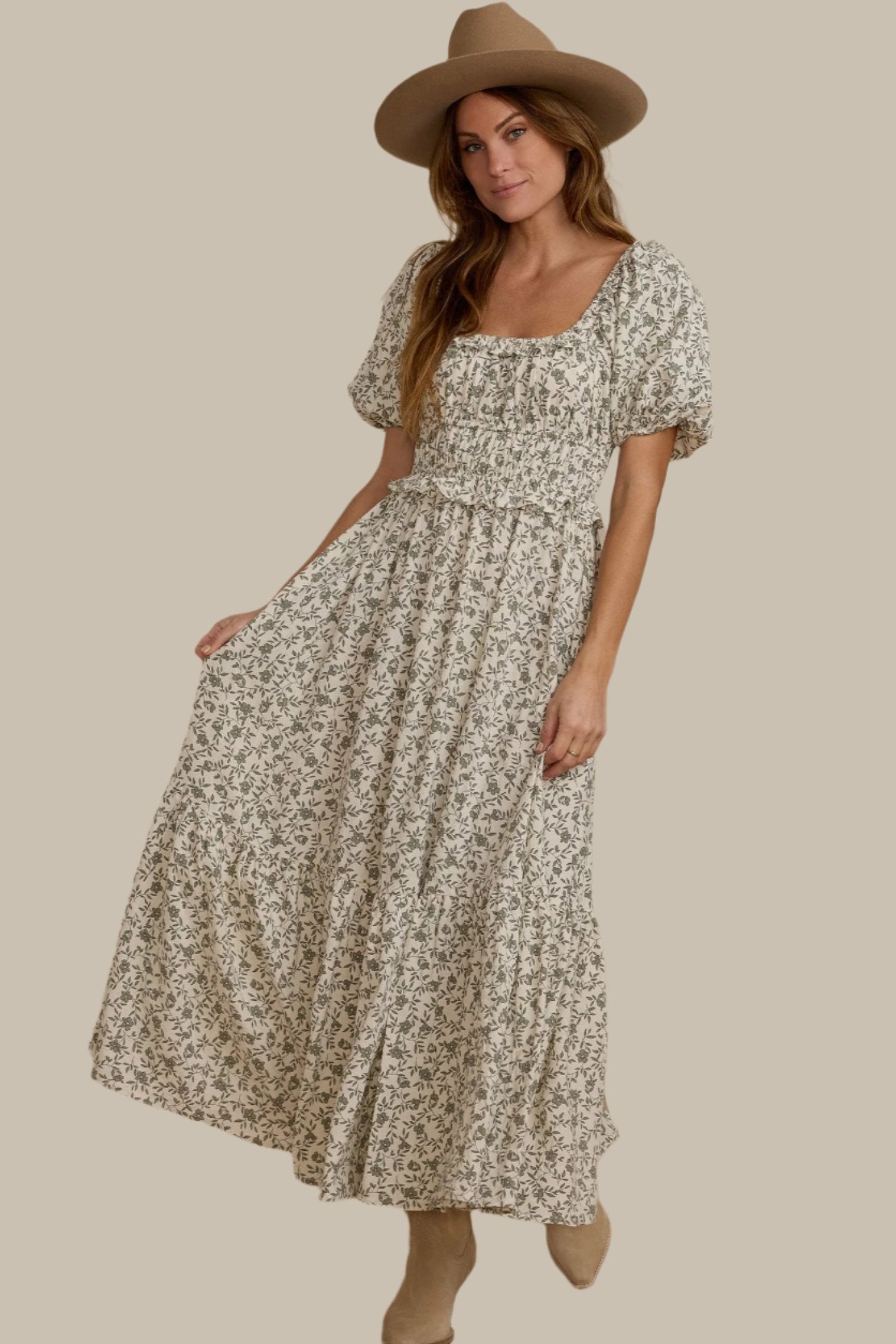 Rylee & Cru Sage Vines Dress