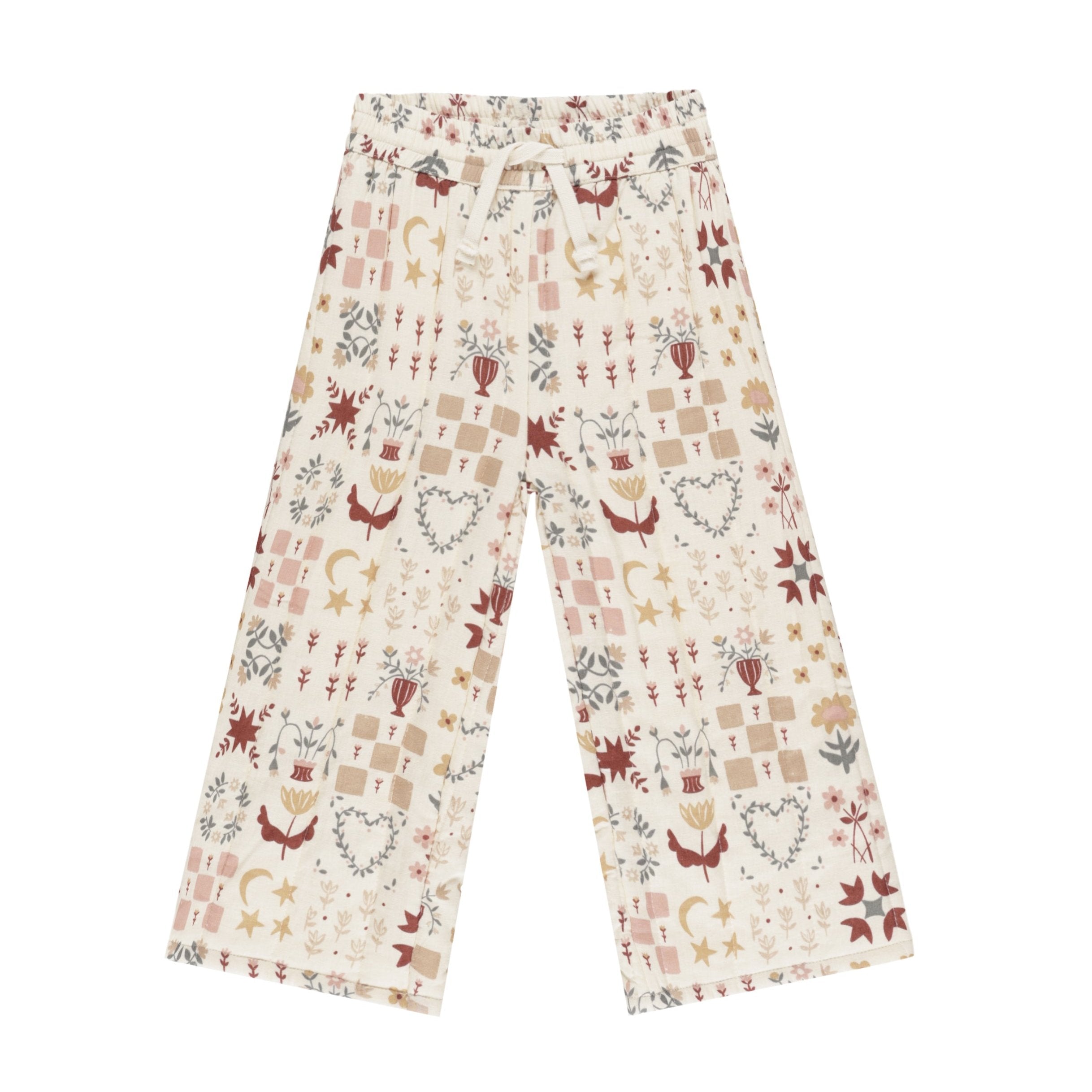 Rylee & Crew Cream Folklore Wide Pant