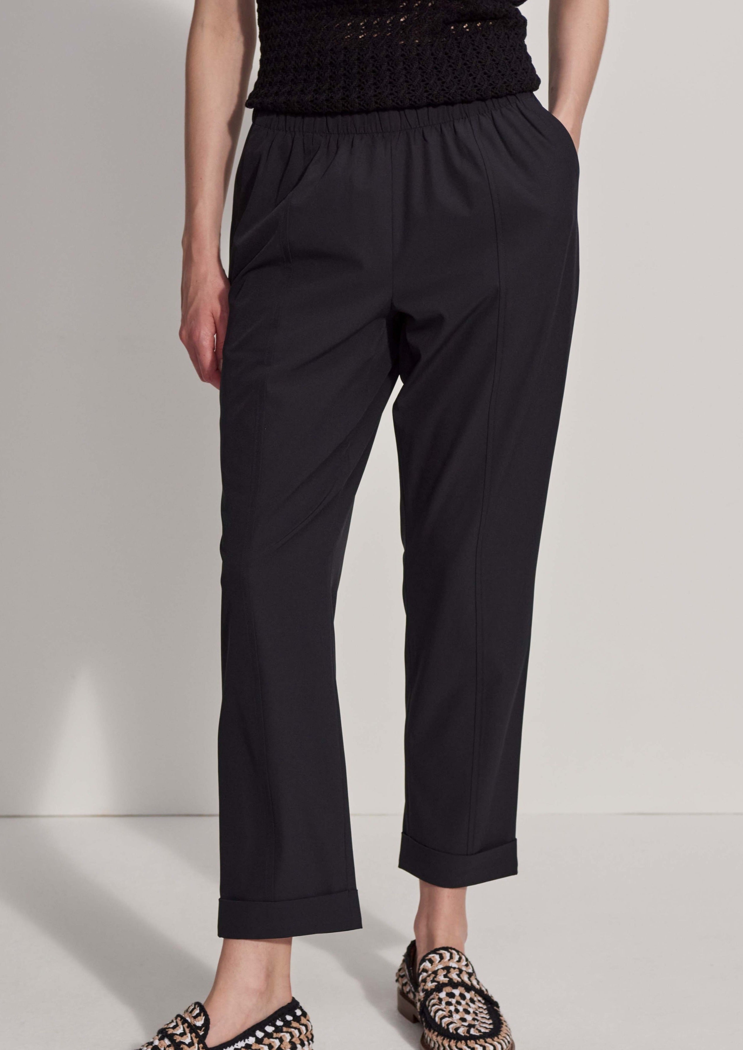 Varley The Slim Black Nylon Pant