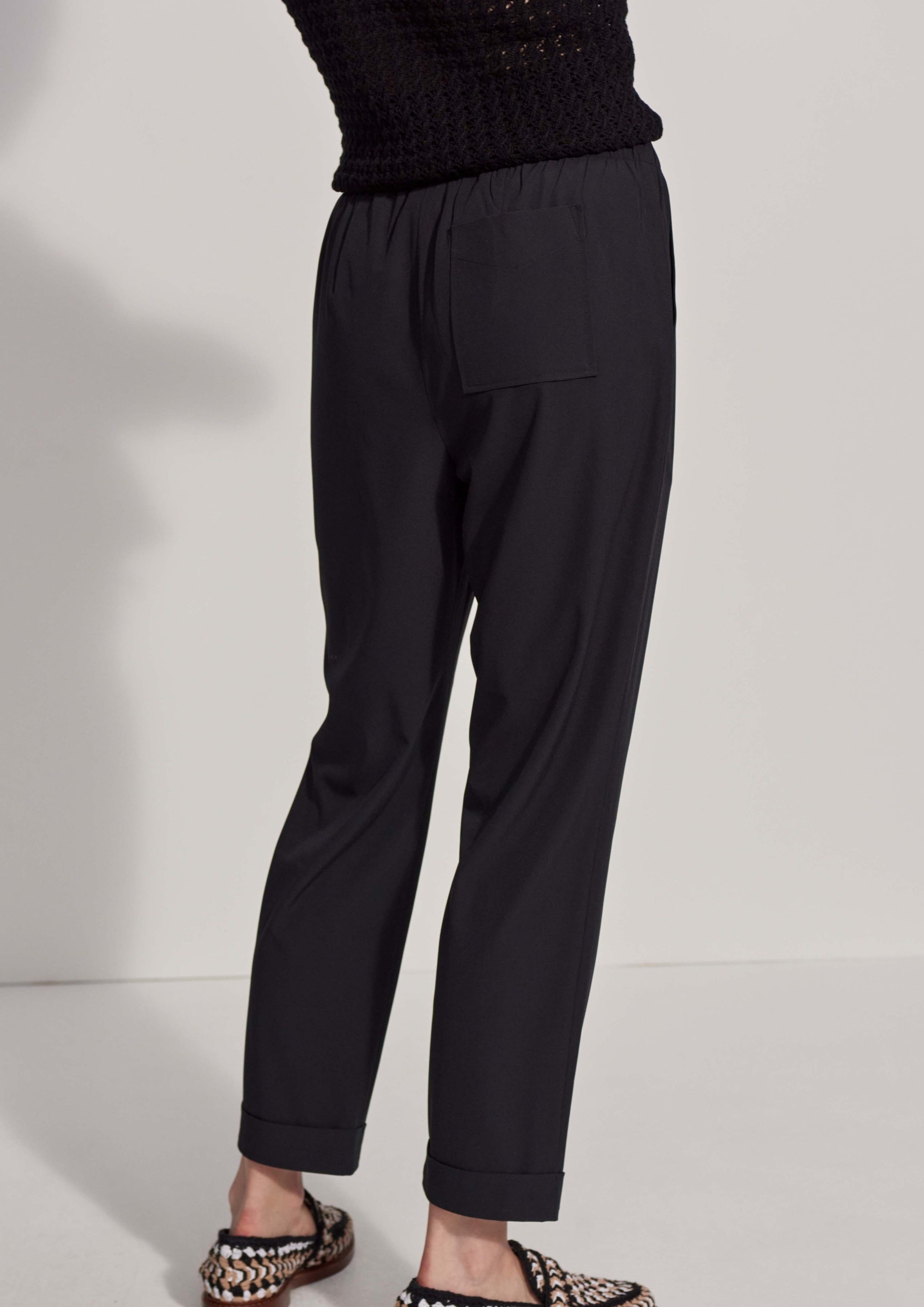 Varley The Slim Black Nylon Pant